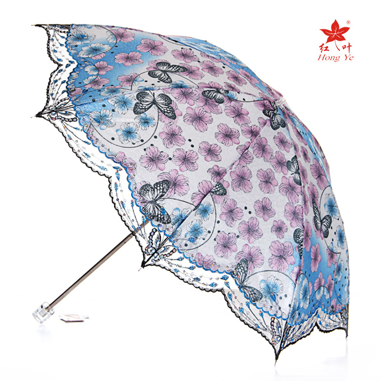 Quality sun protection umbrella princess super sun umbrella anti-uv 50 lace embroidered(China (Mainland))