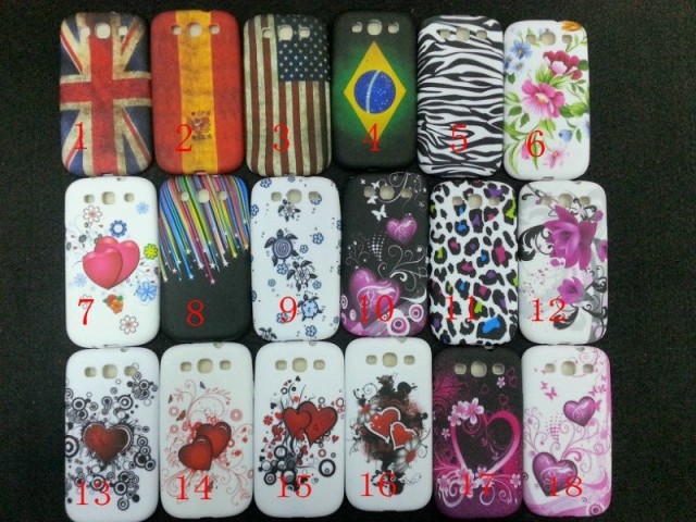 CCR 36 Patterns Available,Flower Rainbow Silicon Soft TPU Back Case For Samsung Galaxy S3 S III 3 I9300 With Fedex Free Shipping(China (Mainland))