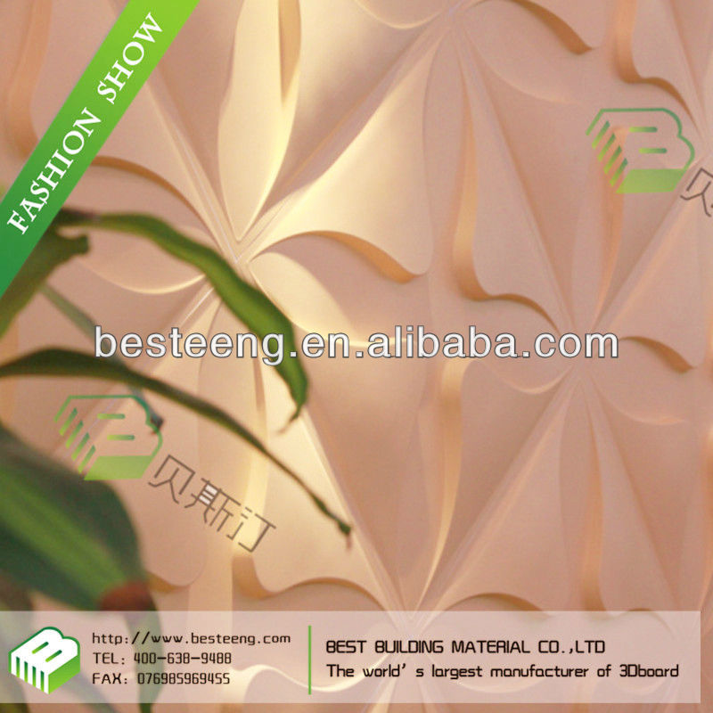 BST 3d flower wallpaper for home decor, PC material, waterproof fireproof moisture proof(China (Mainland))