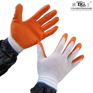 Nitrilobutadien coating gloves nylon nitrile gloves coating slip-resistant work gloves(China (Mainland))