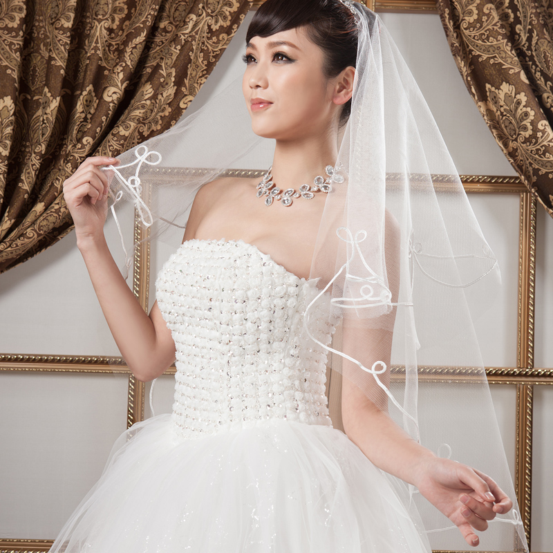 Bridal veil wedding accessories embroidery veil wedding dress the wedding veil(China (Mainland))