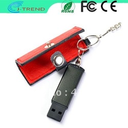 Free Shipping Promotional Leather USB Flash Disk(China (Mainland))
