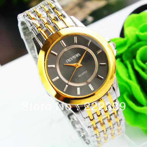 Free shipping 2013 new men quartz watch The golden luxury watch gift factory direct 143773(China (Mainland))