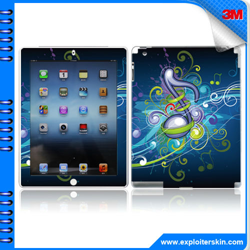 EMS free 10pcs/lot USA 3M material vinyl decal skin sticker For New iPad / iPad 2 / iPad 3 / iPad mini(China (Mainland))