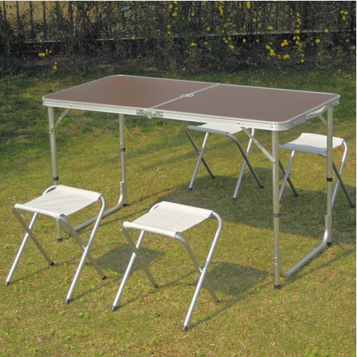 Portable aluminum alloy folding table outdoor at home portable folding tables and chairs outdoor table set picnic table(China (Mainland))