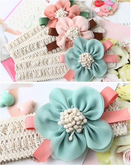 Free Shipping 10pcs/set Wholesale Lovely Baby Girl Headbands Infant Toddler's Headwear/Headband 4 Colors Baby Hair Accessories(China (Mainland))