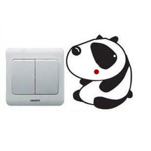 Switch stickers home decoration wall stickers cartoon mask tile membrane b012(China (Mainland))