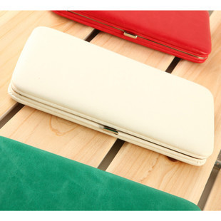 Fashion women's wallet long design candy pure color long design lunch box bag card holder(China (Mainland))
