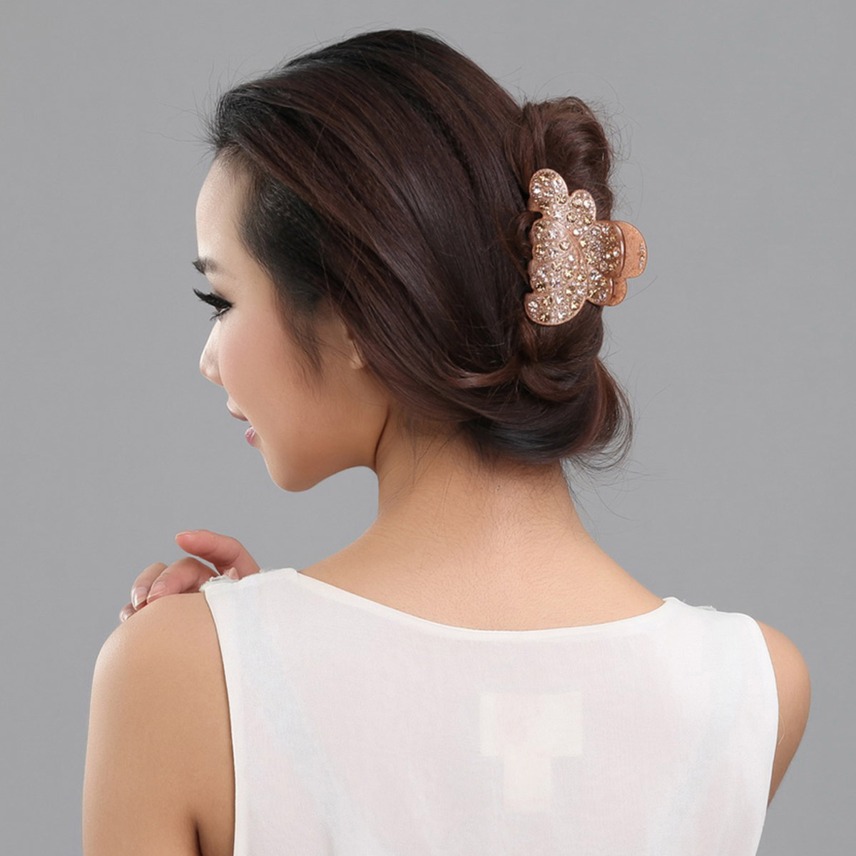 Crystal Large hair accessory rhinestone accessories hair accessory hair maker gripper(China (Mainland))