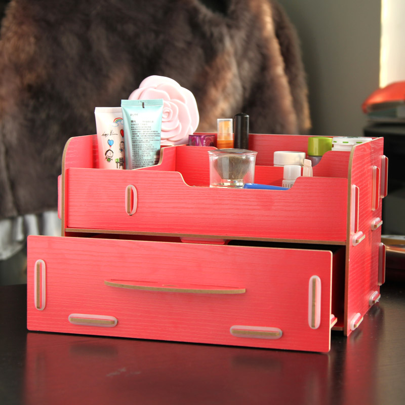 Diy pull type wool desktop storage box cosmetic box storage box sn2023(China (Mainland))