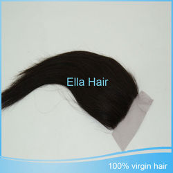 Grade 5A Brazilian Virgin Unprocessed Hair Straight Freestyle Swiss Lace Top Closure 4X4 inch on Sale Free Shipping on Sale(China (Mainland))