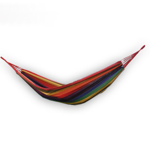 Outdoor casual canvas hammock thickening 100% cotton swing singleplayer concentretor lashing color thickening(China (Mainland))