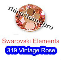 ss7 GENUINE Swarovski Elements Vintage Pink ( 319 ) 144 pcs ( NO hotfix Rhinestone ) Bulk Round Glass 7ss 2058 FLATBACK Crystal(Hong Kong)