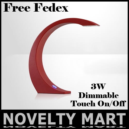Free Fedex C Design Led table Light 85-265V 3W Touch On/off Dimmable Eye Protection Desk reading book Lamp Study office NM0263(China (Mainland))