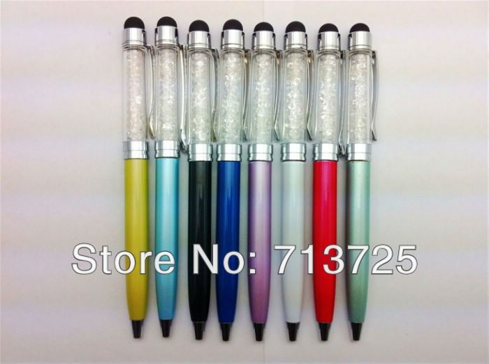 Rhinestone 2 in 1 Stylus for All Capacitive Screen Smartphones Tablet PC Crystal Dual Touch Pen