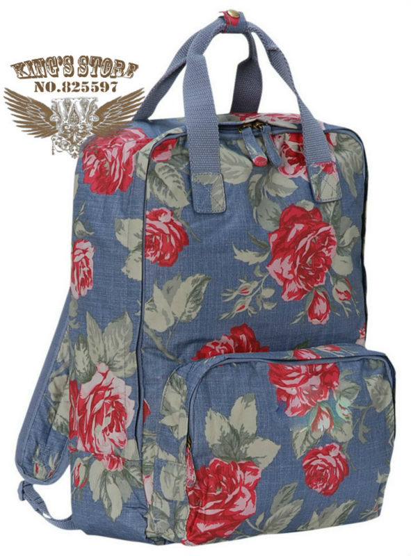 FREE SHIPPING wholesale cath polka dot women rucksacks florals canvas backpack fashion summer bag for women full logo(China (Mainland))