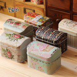 Free Shipping Special Offer Europe Style Easter Vaulted Small Iron Boxes Series Small Box 4 Styles 3pcs/lot F13744(China (Mainland))
