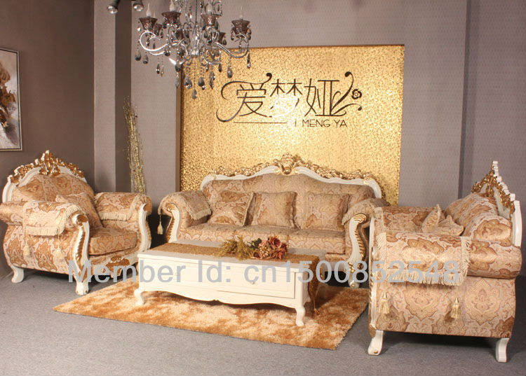 Sofa / living room sofa / European style sofa / wood carved sofa / sofa set /802(China (Mainland))
