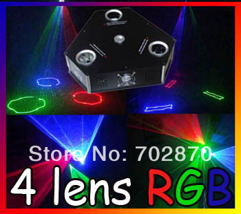 10% off factory direct supply 650mW Four Head Tunnel RGB laser light Firefly Twinkling DMX 512 Stage Disco Christmas Party Gift(China (Mainland))