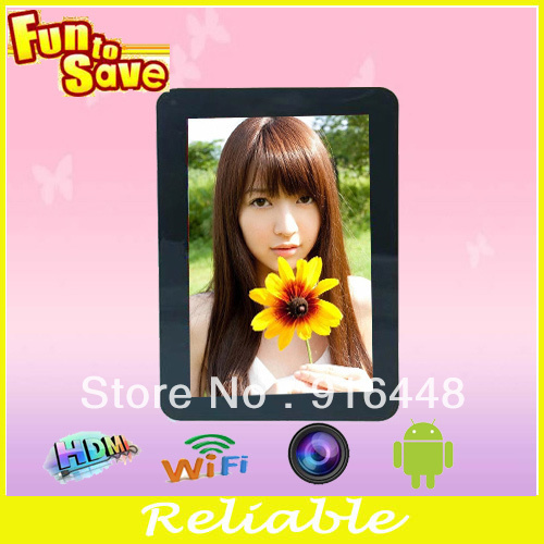New Model 7" Android4.1 OS 1024x600 HDMI quad core capacity tablet pc with front camera mini laptop(China (Mainland))