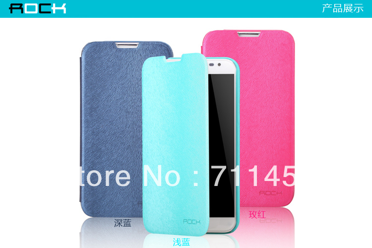 Free shipping ROCK Big city Side Flip Leather case +Retail Box For LG Optimus G Pro E980(China (Mainland))