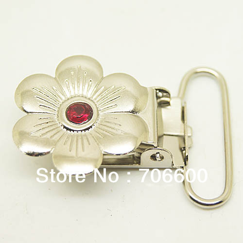 Free shipping!500pcs/lot,Nickel plating,flower shape suspender clip,Wholesale and retail,Suspender Clips Suppliers&Manufacturers(China (Mainland))