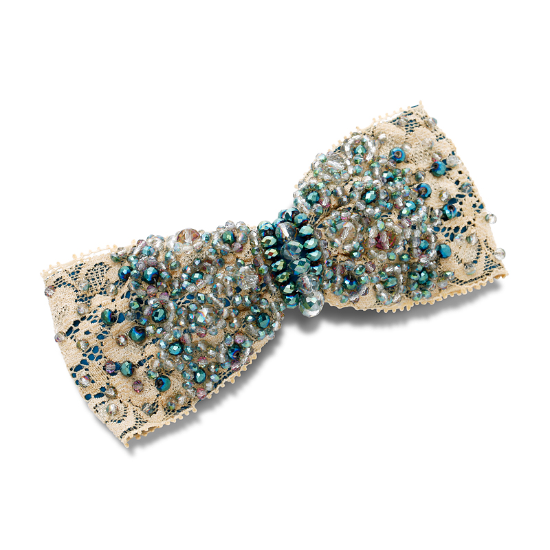 Hairpin flower yarn crystal hair accessory exquisite handmade exquisite bow(China (Mainland))