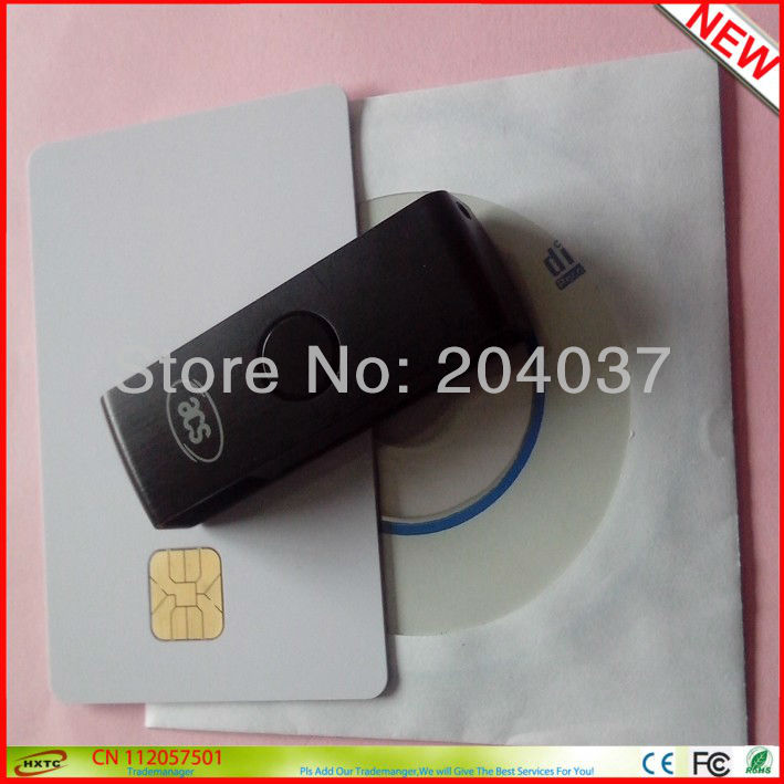 Best Mini IC Contact Smart Card Reader Writer ACR38U PocketMate USB ...