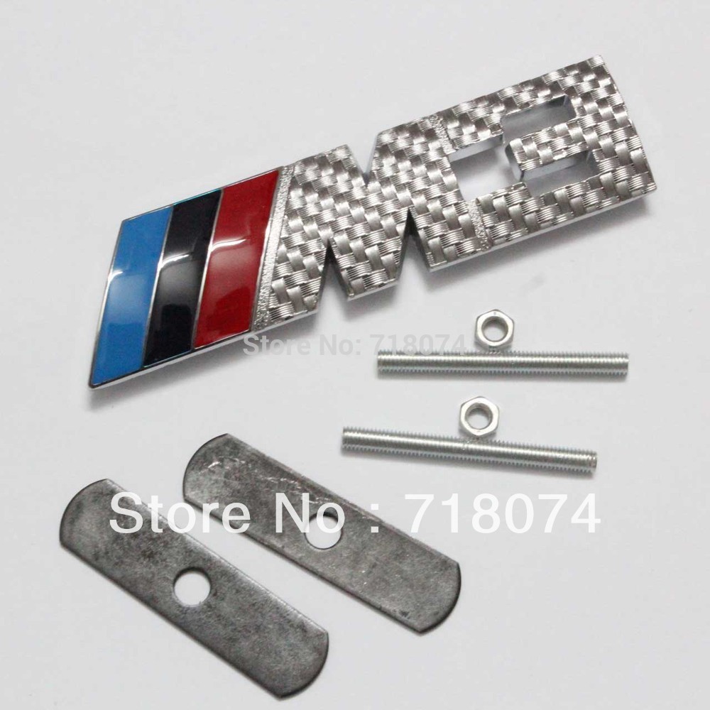 wholesale !!! Auto Front grille grill emblem badge decoration for BMW M Series M3 X3 Free shipping(China (Mainland))