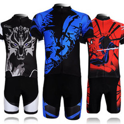 Hot Sale wolf spider cool Outdoor sportswear Cycling Jersey Bicycle Bike Racing Cycling Wear With Shorts Suits Size : S~,XXXL(China (Mainland))