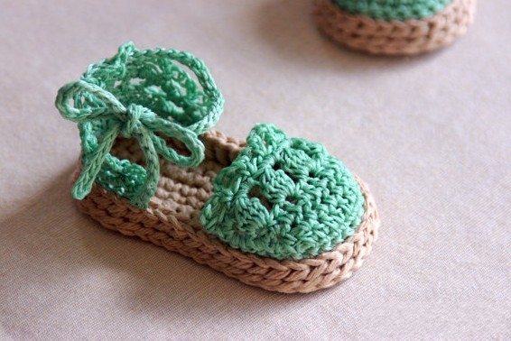 about Baby crochet shoes Baby girls Espadrille Sandals Crochet Pattern 