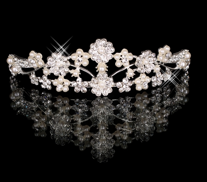 Bridal accessories hair accessory hair stick hair accessory pearl rhinestone big hg-06(China (Mainland))