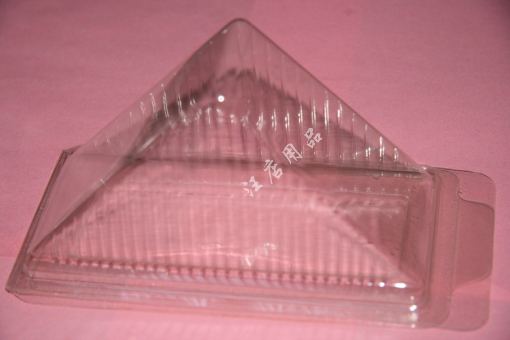 free shipping, Disposable sandwich cake West plastic transparent cake box 100 pieces/lot(China (Mainland))