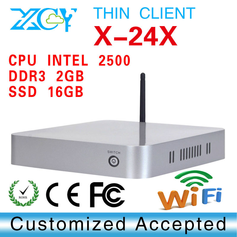 thin client pc zero client desktop computer XCY X-24x Intel Atom 2550 dual core support 1080p hd full screen movie(China (Mainland))