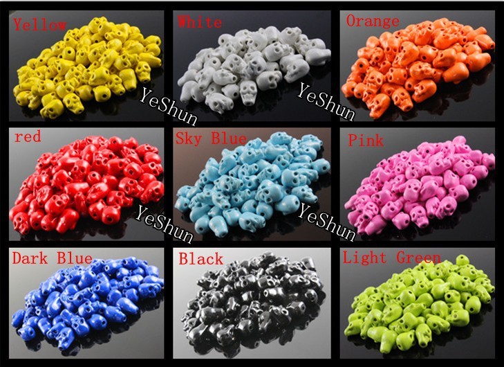 DIY accessories color 10X8 alloy skull woven Bracelet material PJ571(China (Mainland))