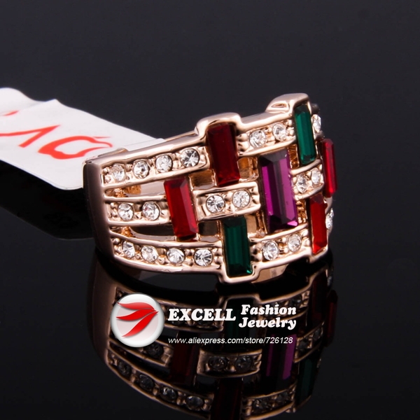 ITALINA Brand Ring,18K Solid Gold Plated for Women/Men,Austran Crystals Rhinestone couples gift 2013 new Fashion Jewelry IL0068(China (Mainland))