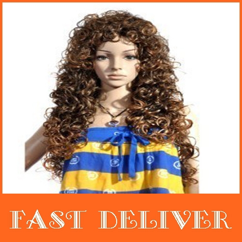 New Arrival Women's Sexy Fashion Wig Long Curly Party Wigs(China (Mainland))