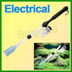 New Home Aquarium Electric Battery Syphon Auto Fish Tank Vacuum Gravel Water Pump Filter Cleaner Washer Free Shipping Wholesale(China (Mainland))