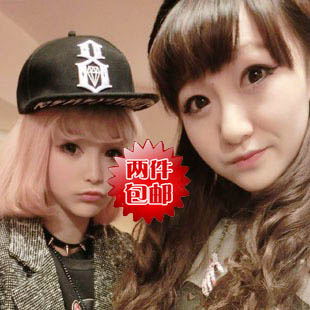 Gd HARAJUKU diamond flat along the cap hiphop cap bboy hip-hop hat female street punk letter baseball cap(China (Mainland))