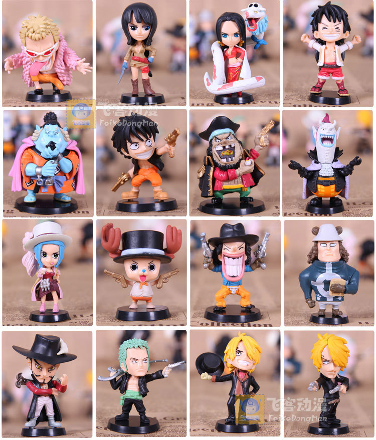 Japanese Anime One Piece Luffy Action Figure Set PVC Collection Model Doll 16pcs/set Q Version Baby Toys Christmas Gifts(China (Mainland))