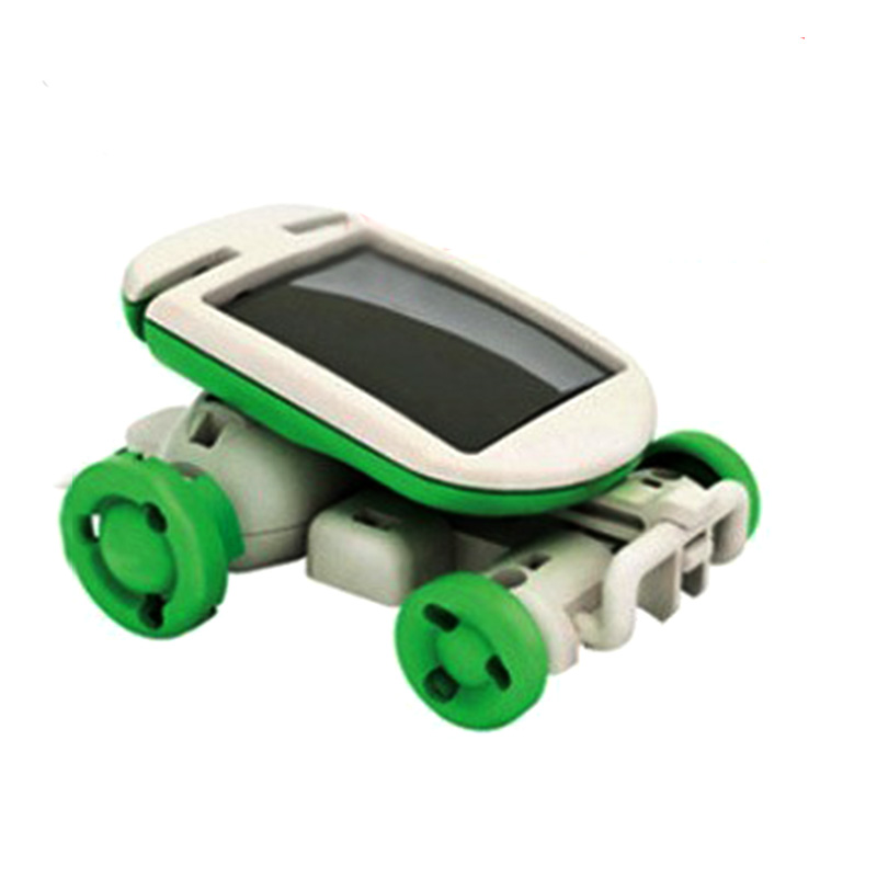 Free shipping A1400 2013 assemble toys educational toys box six ecumenical solar loading of toys(China (Mainland))