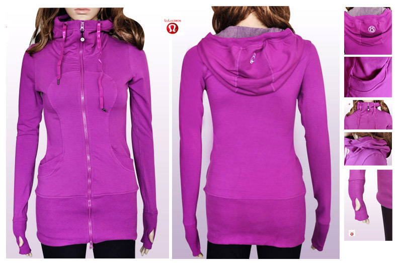 2013 Top Quality Purple Lulu lemon lululemon live simply jacket ladies yoga sports wear size: 4-12, Hot Selling Yoga Clothing(China (Mainland))