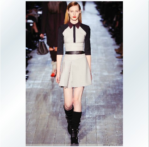 Hot!! /Retail 2013 New New women's small lapel sleeve dress Victoria Beckhams Slim dress(China (Mainland))