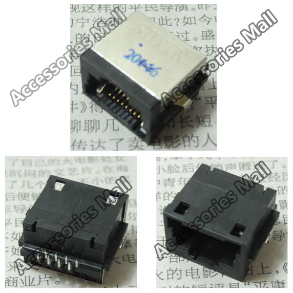 Free Shipping Laptop RJ45 Jack/Network interface cards/Ethernet port/LAN Port with light for DELL 15R N5010 M5010(China (Mainland))