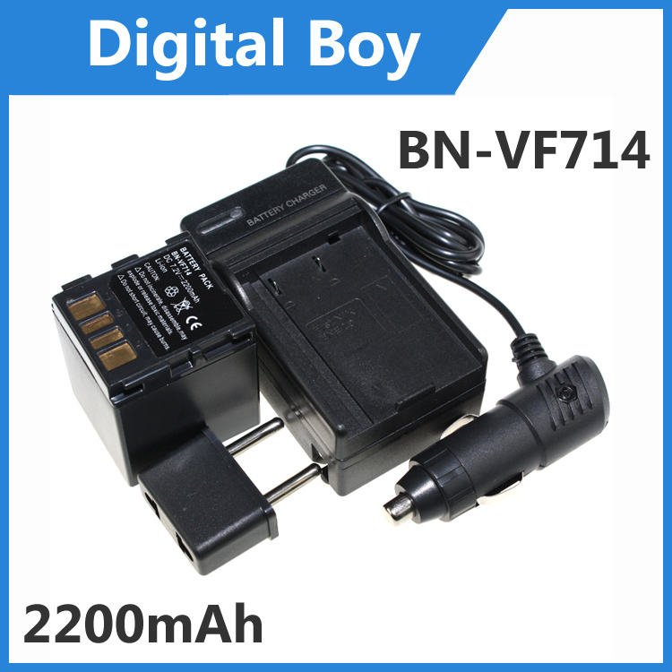 2200mAh BN-VF714 BNVF714 Battery+Charger+Car charger+Plug adapter for JVC GZ-D270 GR-X5 GR-DF590 Free Shipping(China (Mainland))
