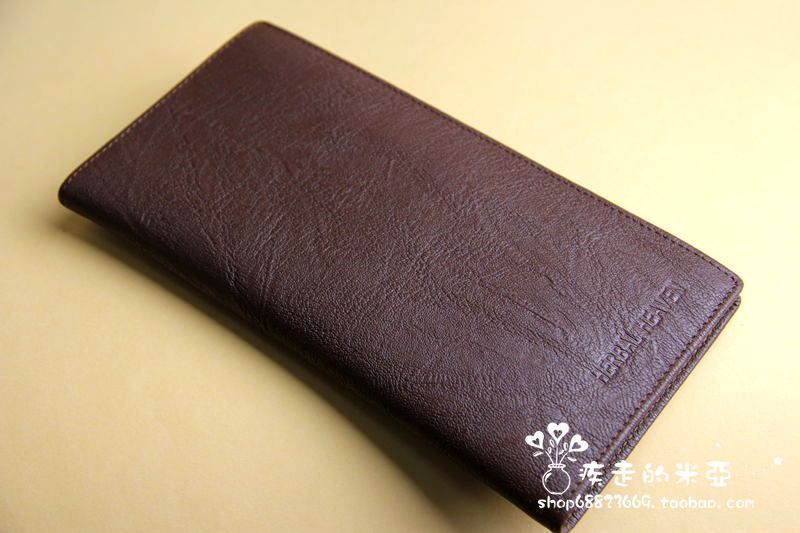 First layer of fresh thatched house cowhide male long design wallet casual wallet purse 0932 coffee(China (Mainland))