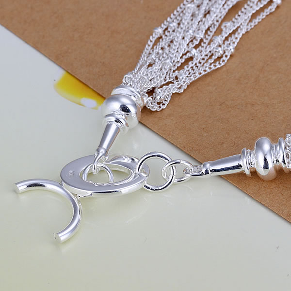 S-N019 wholesale,18 lines 925 silver necklace,beautiful chain,fashion jewelry, Nickle free,antiallergic,factory price(China (Mainland))