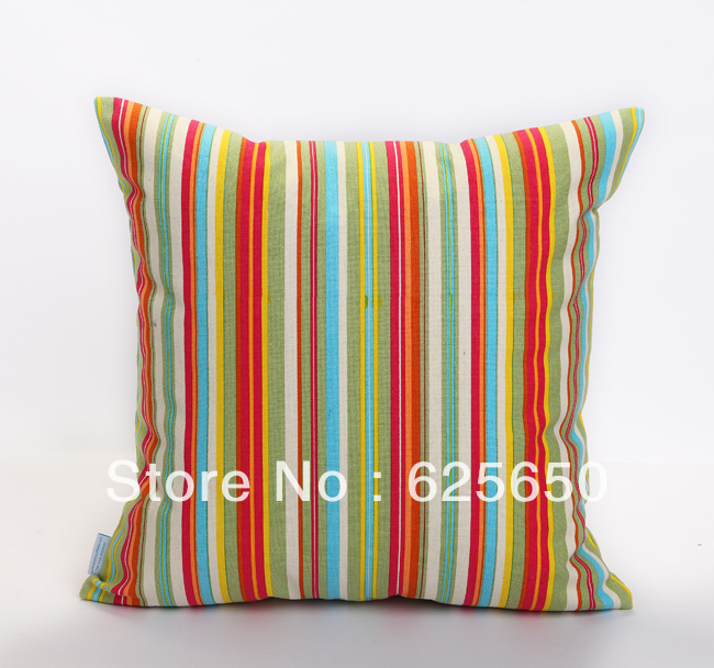 Printed cotton cushion on sofa , home furnishing, pillowcase, square pillow, bed pillow, fringe(China (Mainland))