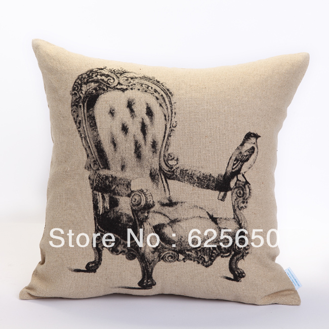 European pastoral natural linen, sofa cushion, hold pillow, Pillow on the bed, The princess's chair(China (Mainland))