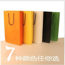 7*8*20cm mix colors Paper shopping bag candy packaging gift bag multicolour tote small bag(China (Mainland))